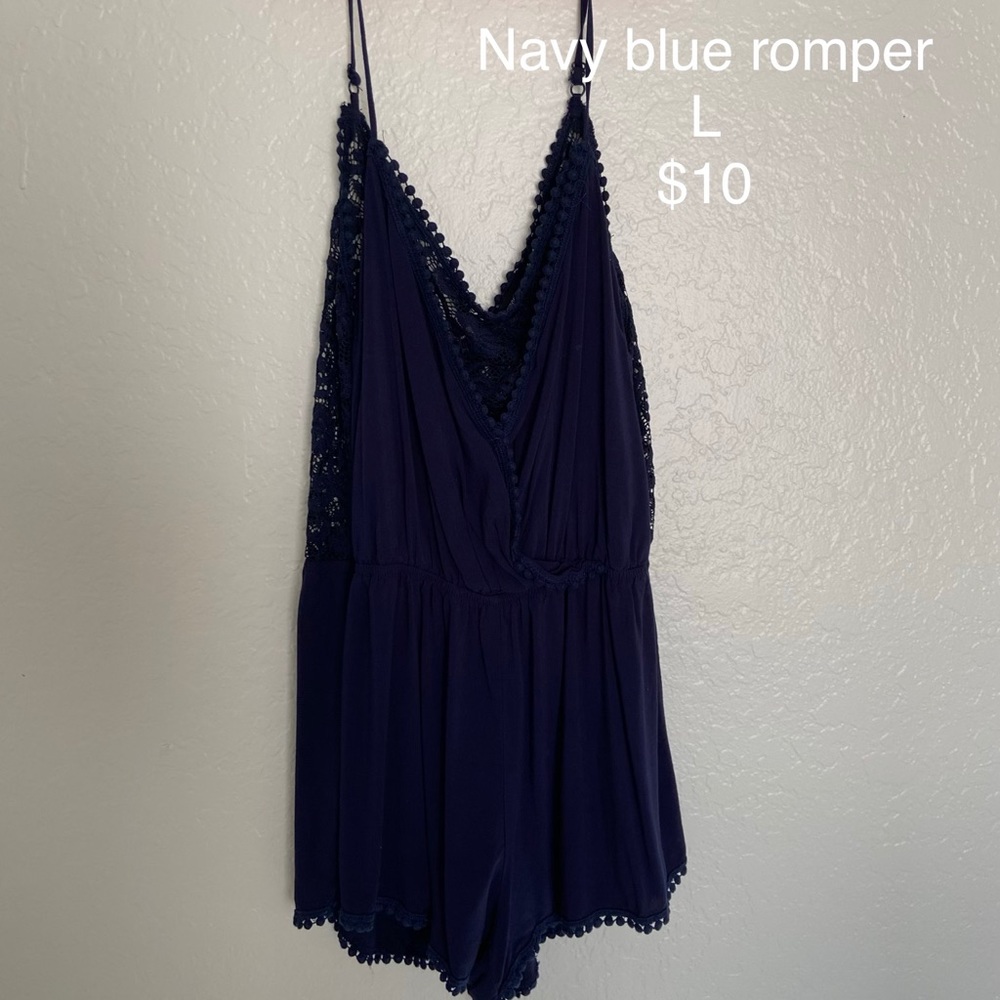 Navy blue romper